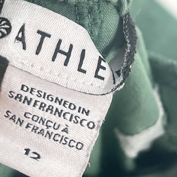 Athleta Brooklyn Mid‑Rise Ankle Pant Joggers Athleisure Green Sz 12 - Picture 5 of 6